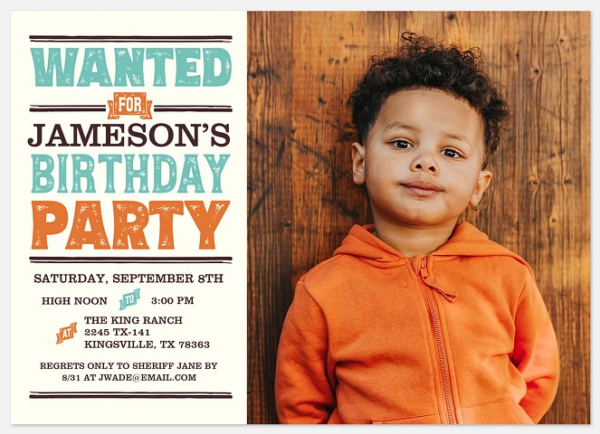 Old West Kids' Birthday Invitations