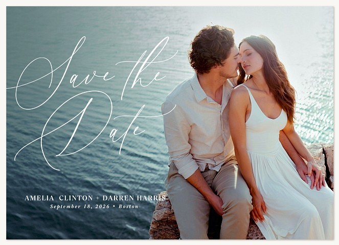 Scripted in Love Save the Date Cards