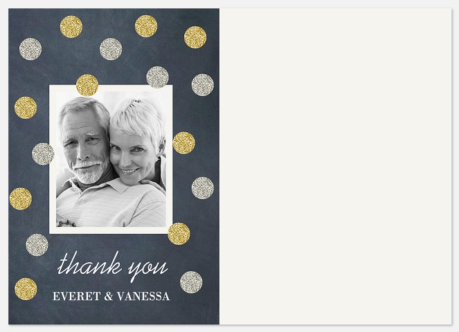 Silver & Gold Thank You Cards 