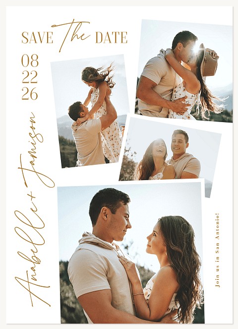 Stacked Album Save the Date Cards