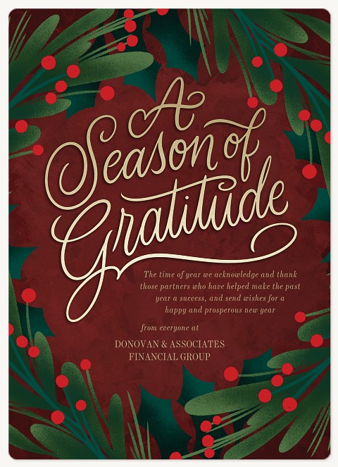 Gratitude Botanicals Holiday & Christmas Magnet Cards