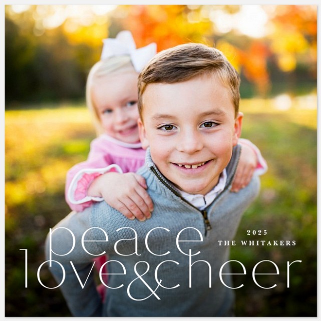 Sophisticate Holiday Photo Cards