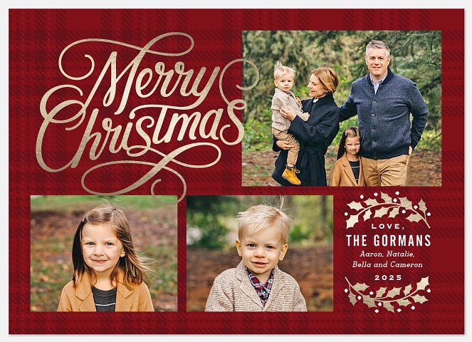 Classic Merriment Holiday Photo Cards