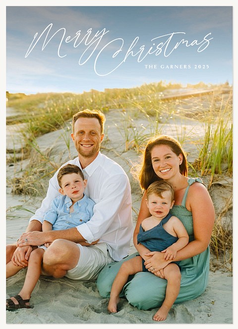 Tip Top Personalized Holiday Cards