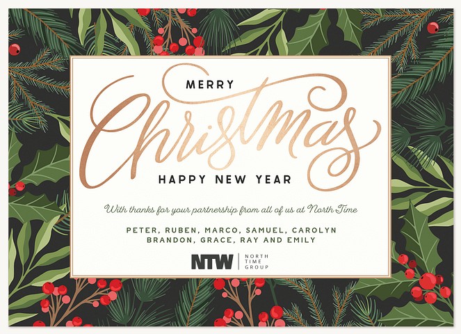 Christmas Center Business Holiday Cards