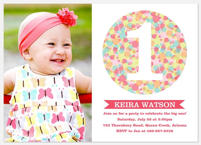 Candy Cool Pink Kids' Birthday Invitations