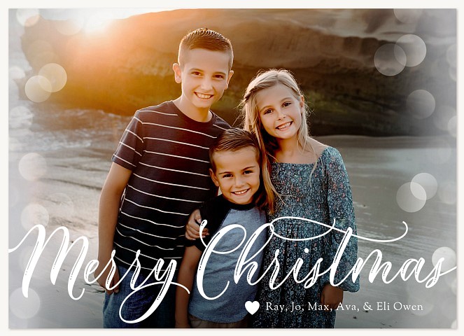 Bokeh Script Personalized Holiday Cards