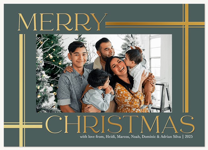 Framed Elegance Personalized Holiday Cards