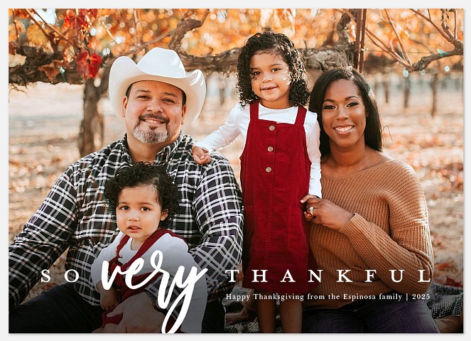 Very Thankful Thanksgiving Cards