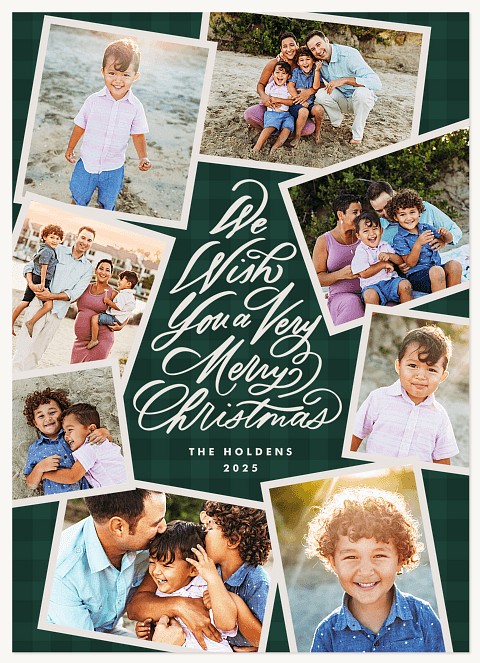 Merry Tree Personalized Holiday Cards