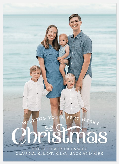 All Tied Up Photo Christmas Cards