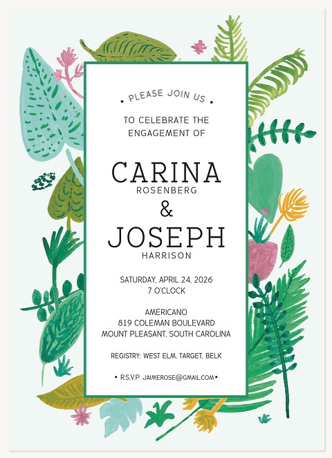 Aloha  Engagement Party Invitations