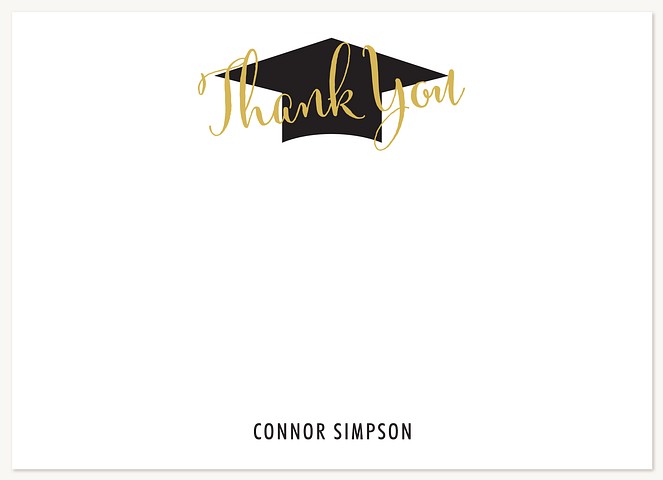 Honored Celebration Graduation Thank You Cards