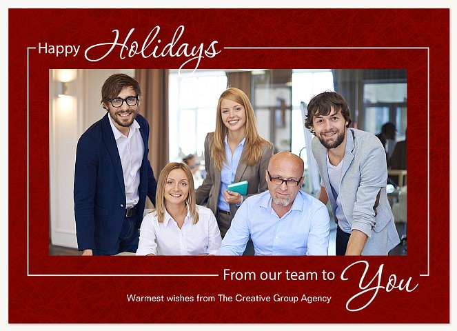 Classic Tidings Business Holiday Cards