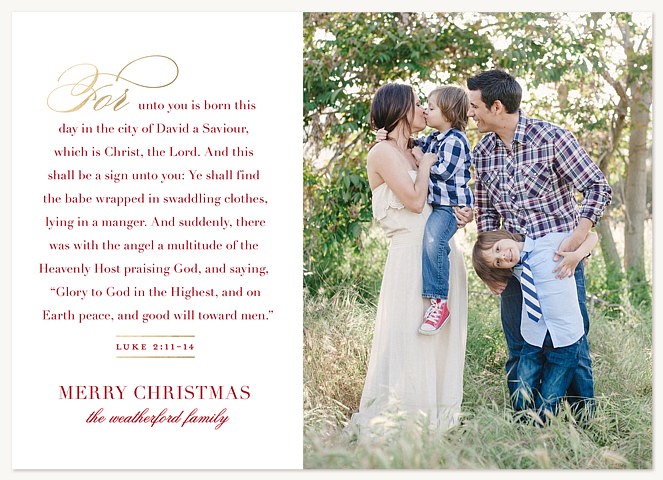 Christmas Psalm Christmas Cards
