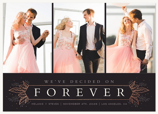 Dazzling Flourish Save the Date Cards