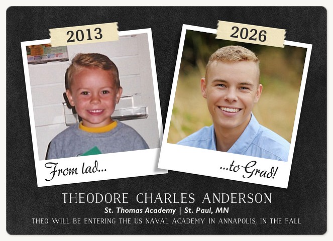 Grad Gratitude Graduation Announcements