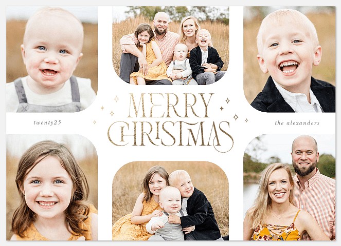 Mod Sparkle Holiday Photo Cards