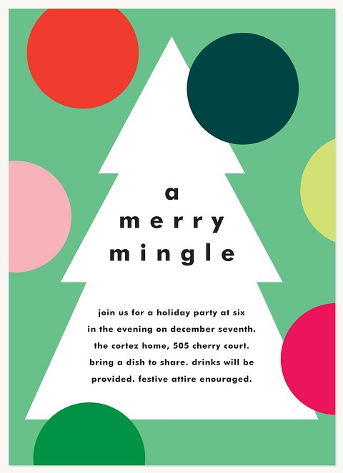 Merry Mingle Holiday Party Invitations