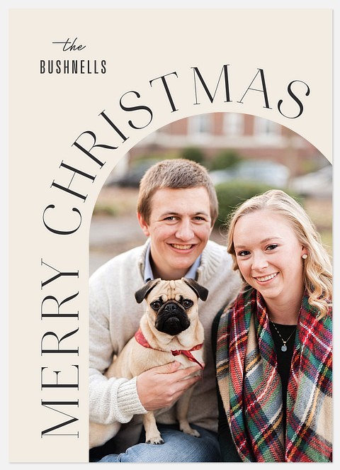 Minimal Archway Holiday Photo Cards
