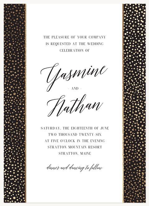 Gilded Love Wedding Invitations