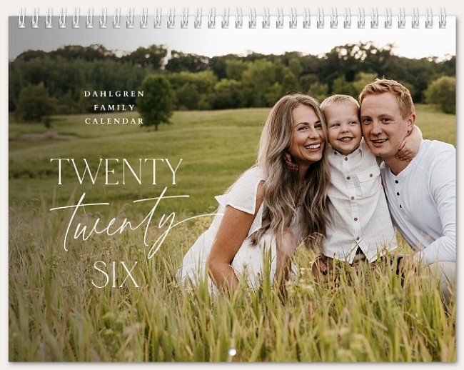Gracefully Modern Calendar Custom Photo Calendars