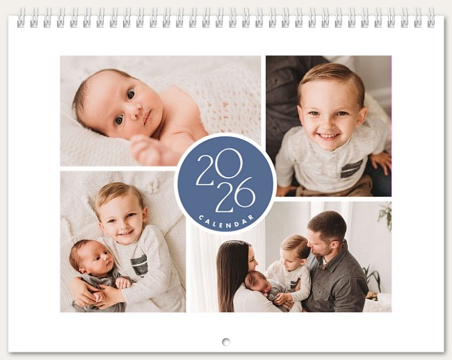 Modern Quad Calendar Personalized Photo Calendars