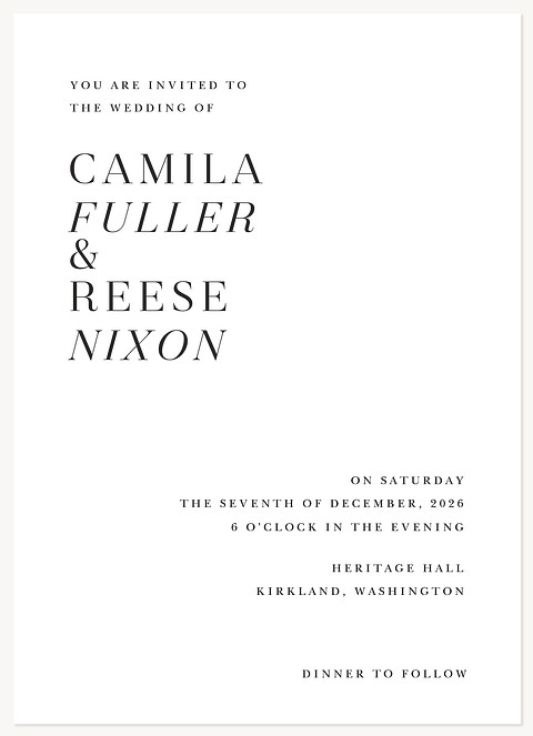 Simply Together Wedding Invitations