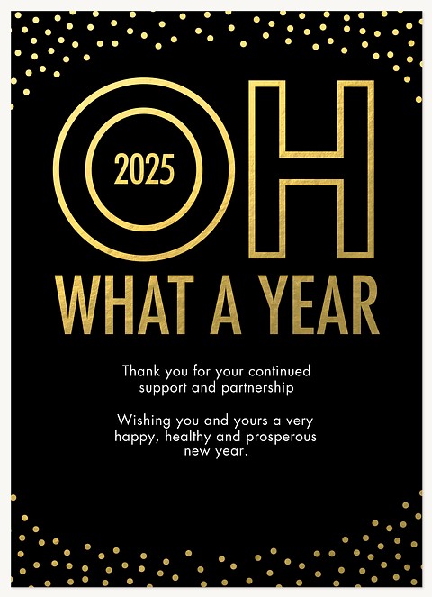 Oh, What A Year! Business Holiday Cards