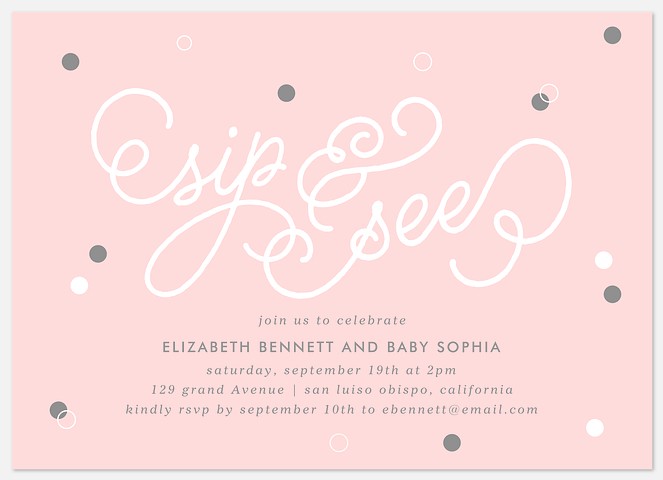 Bubbly Baby Baby Shower Invitations