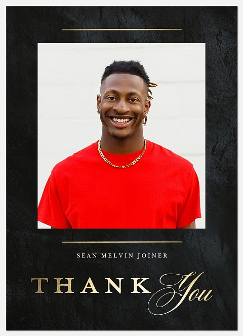 Gilded Stone  Thank You Cards 