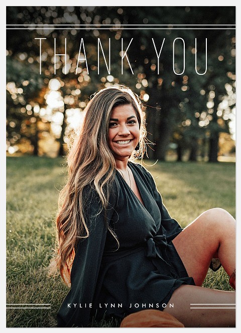 Modern Stripes Thank You Cards 