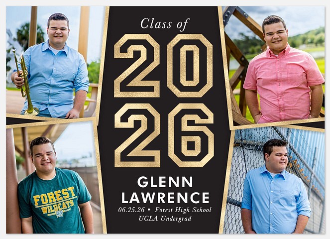 Bold and Golden Graduation Cards