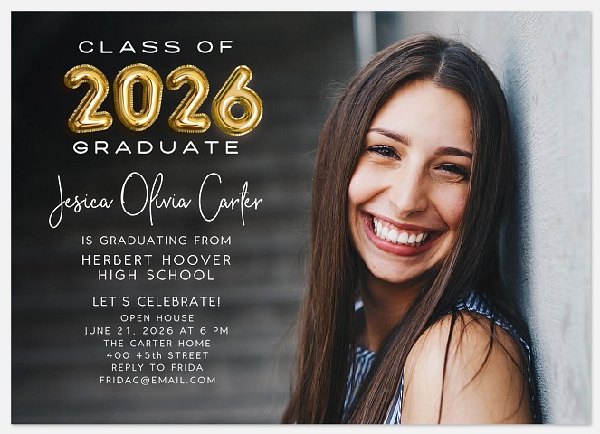 Balloon Year Graduation Cards