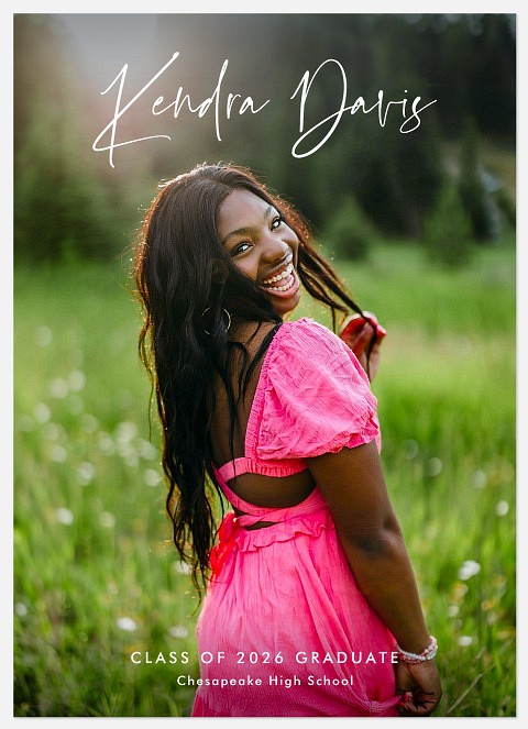 Handwriting Signature Graduation Cards