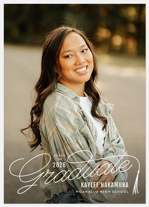 Tassel Flourish Graduation Cards