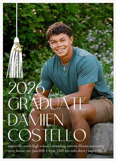 Tassel Charm Graduation Cards