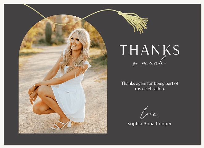 Charming Tassel Thank You Cards 