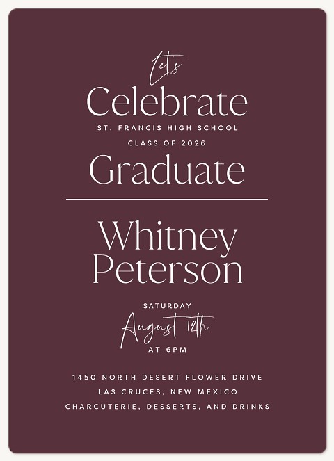 Simple Stack Graduation Cards