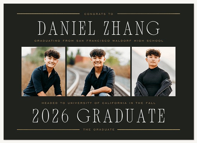 Classic Trio Graduation Cards