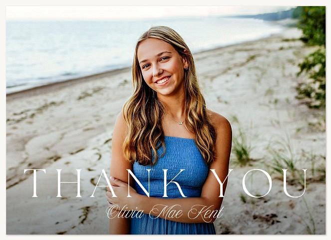 Center Classic Thank You Cards 