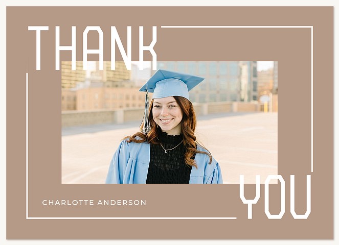 Corner Designs Thank You Cards 