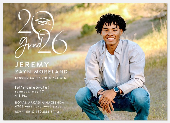 Purely Text Graduation Cards