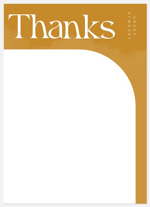 Graphic Thanks Thank You Cards 