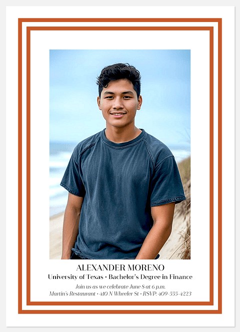 Double Frame Graduation Cards