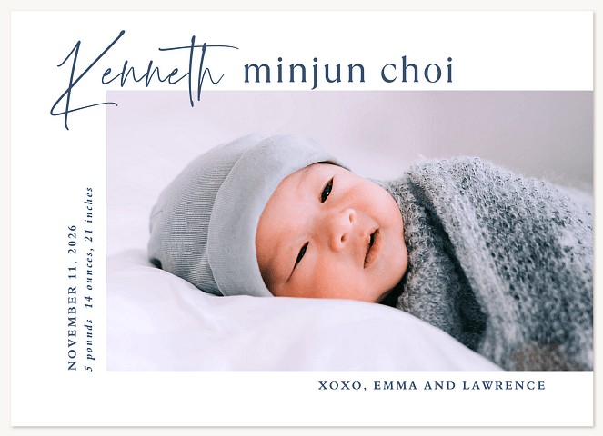 Simplicity Baby Announcements