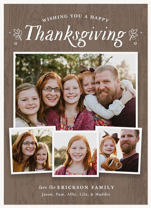 Woodland Harvest Thanksgiving Cards