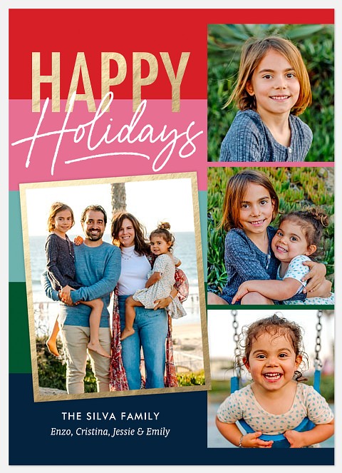 Whimsy Collage Holiday Photo Cards
