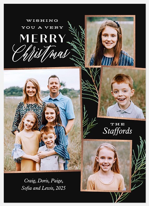 Pine Forest Holiday Photo Cards