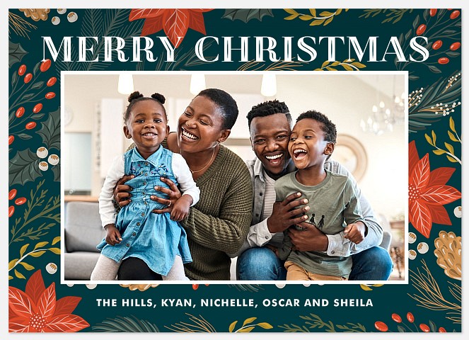 Painted Boughs Holiday Photo Cards